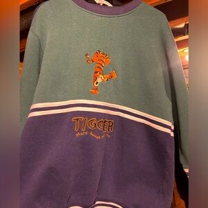 Vintage tiger “more bounce per ounce” Disney varsity crew neck
